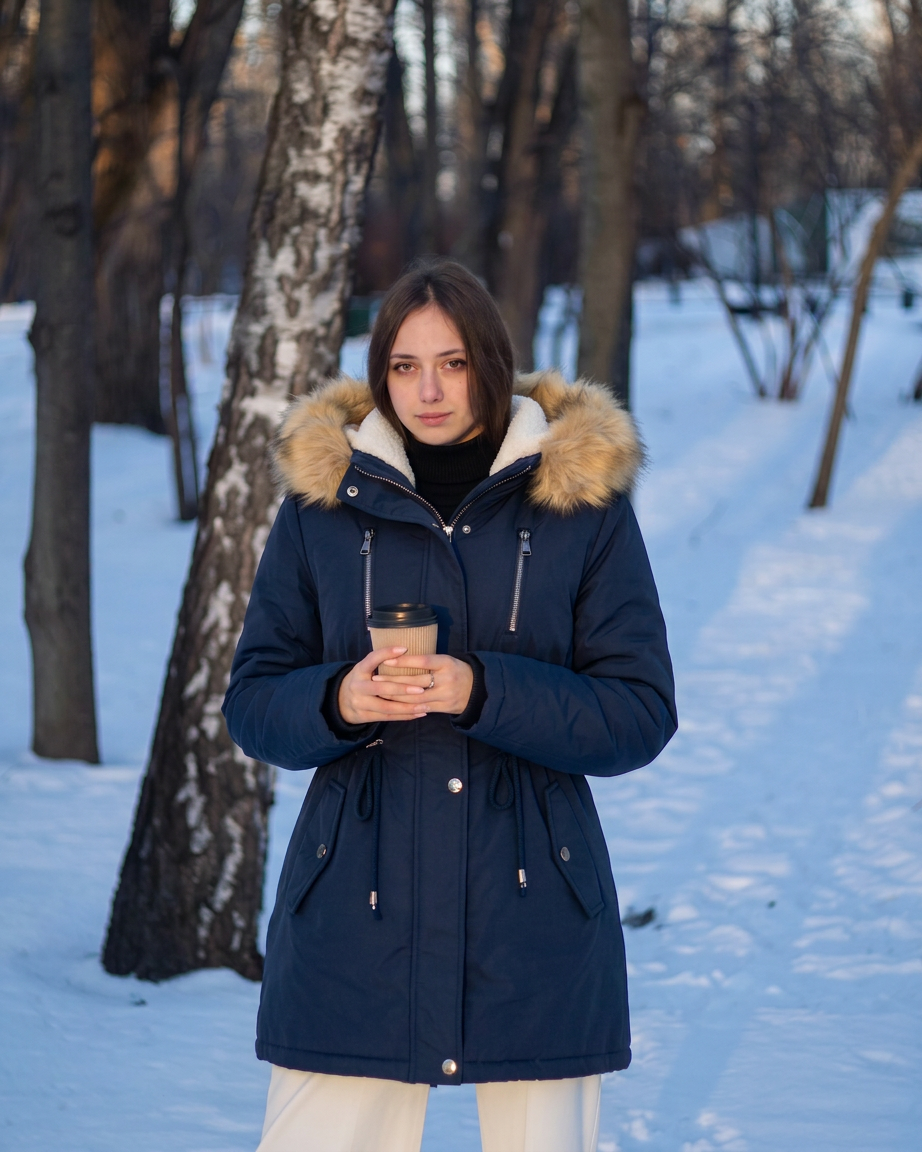 Jaqueta Feminina Parka Filó de Inverno Lemartine