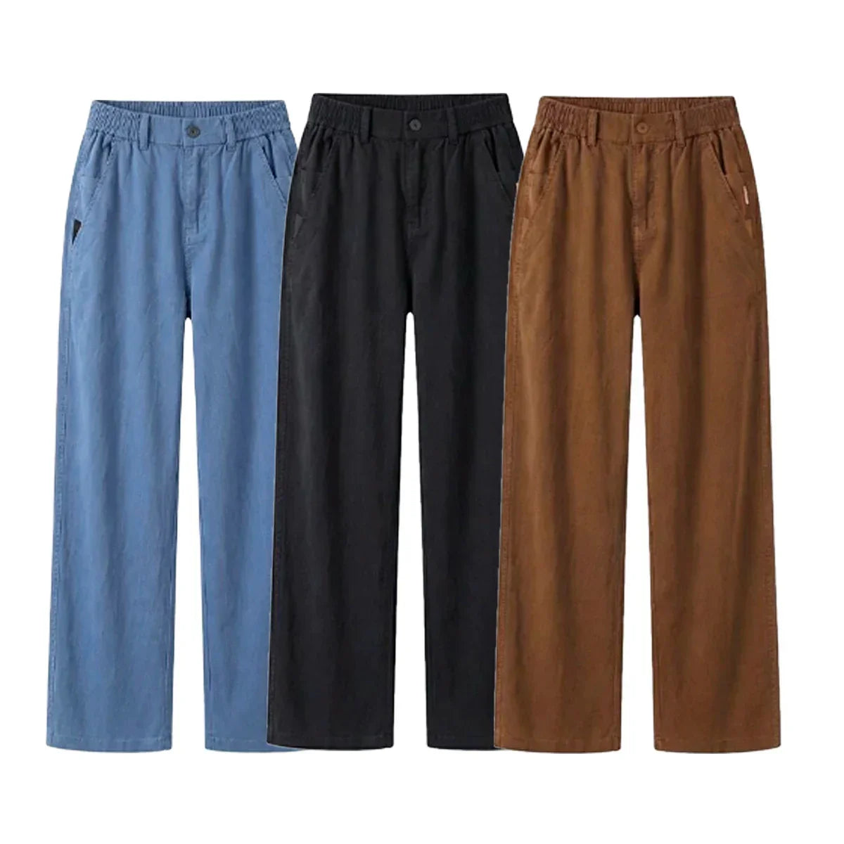 Kit 3 Calças Femininas Santino em Algodão e Seda Gelo