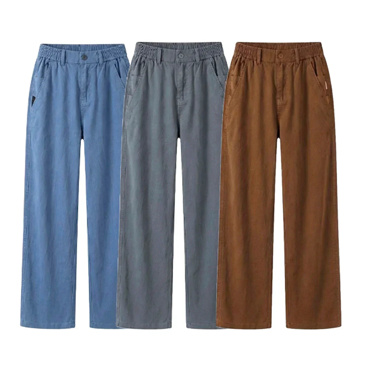 Kit 3 Calças Femininas Santino em Algodão e Seda Gelo