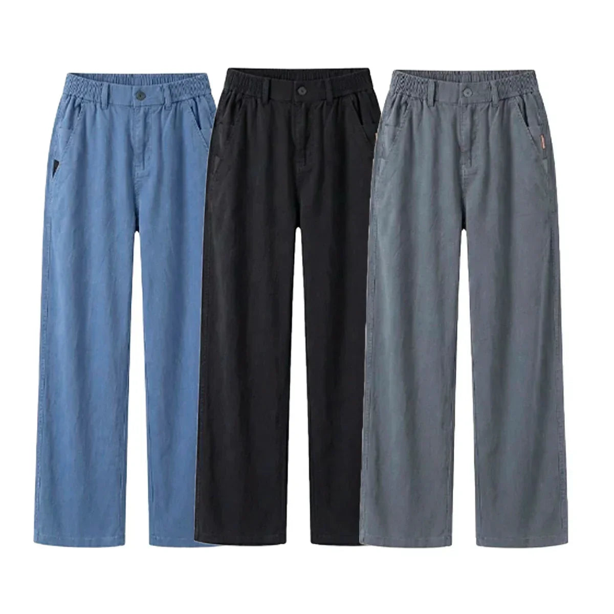 Kit 3 Calças Femininas Santino em Algodão e Seda Gelo