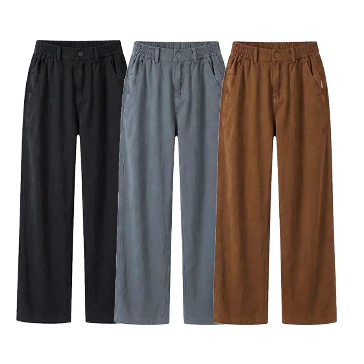 Kit 3 Calças Femininas Santino em Algodão e Seda Gelo
